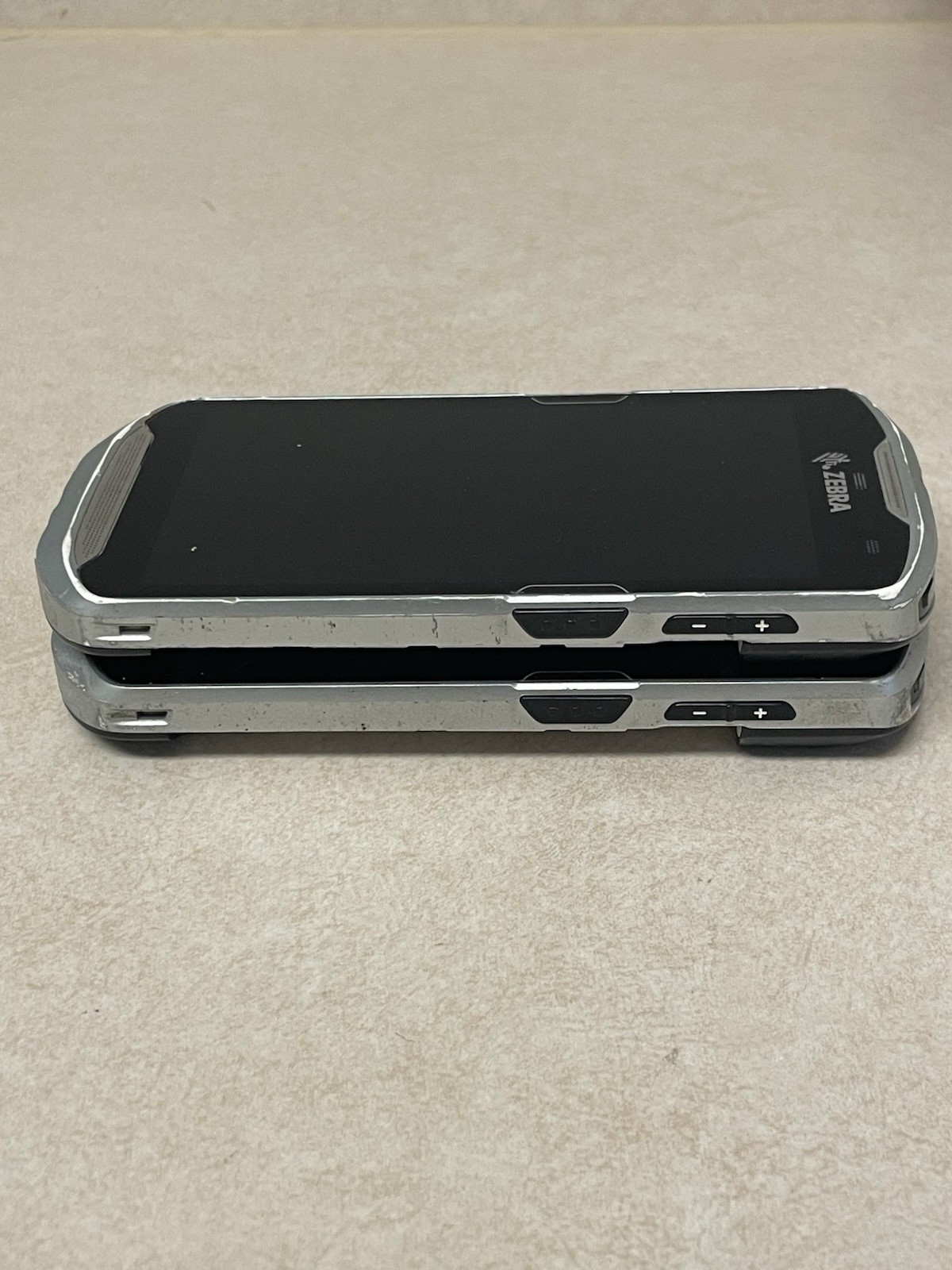 Lot of (2) Zebra TC56CJ-1PAZU4P-25 Mobile Computer AS IS FOR PARTS NOT WORKING