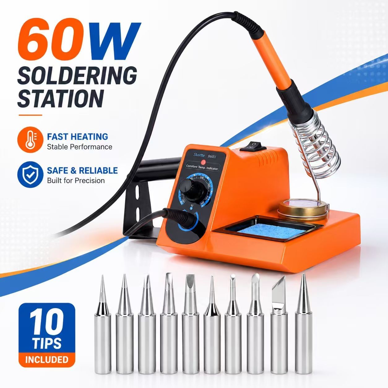 60W Digital Soldering Station Kit or 60W Soldering Iron Adjustable Temp 110V
