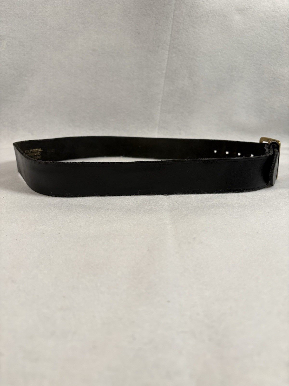 BOSTON Leather 38” Garrison Black Work Belt US Postal Approved #6605 1 5/8” Wide