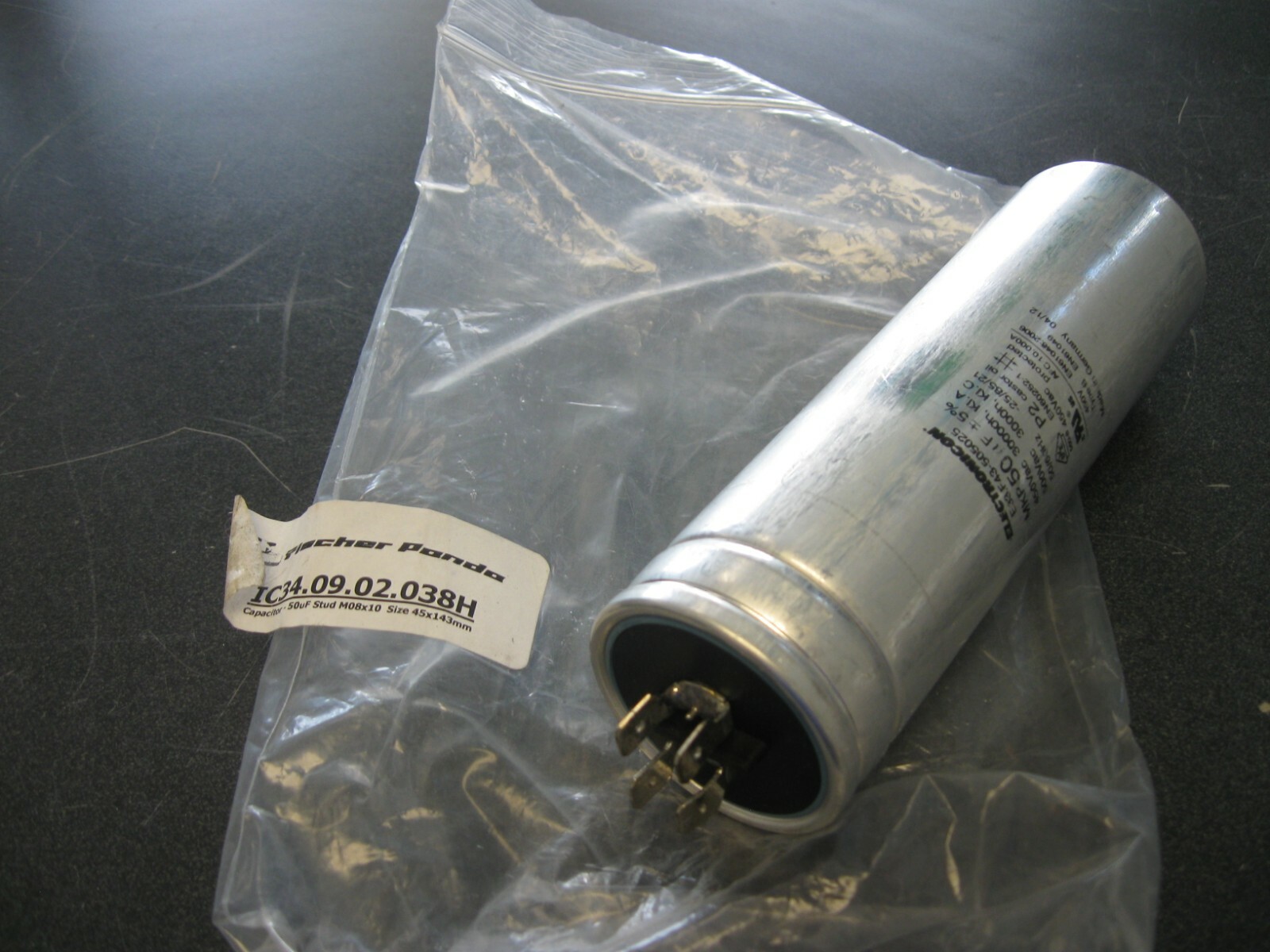 ELECTRONICON CAPACITOR E33.F43-505025 FISCHER PANDA IC34.09.02.038H JA27