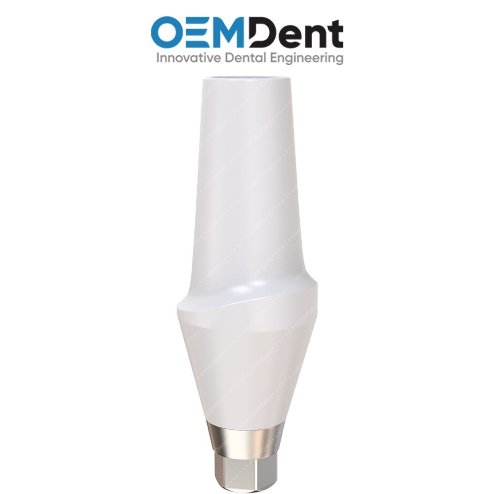 Straight Zirconia Abutment With Titanium Base Compatible NobelActive®️NP Conical