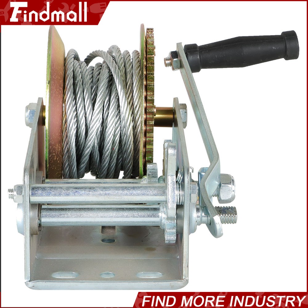Findmall 3500-lbs Hand Winch For Trailer Winch Durable Hand Crank With Cable
