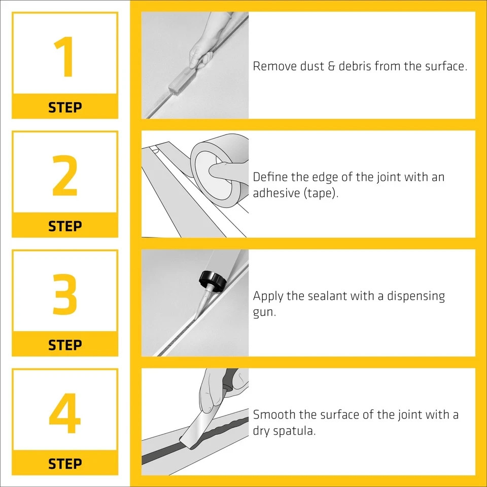 SIKA Sikaflex Construction Sealant – White, All-Purpose Polyurethane for Join…