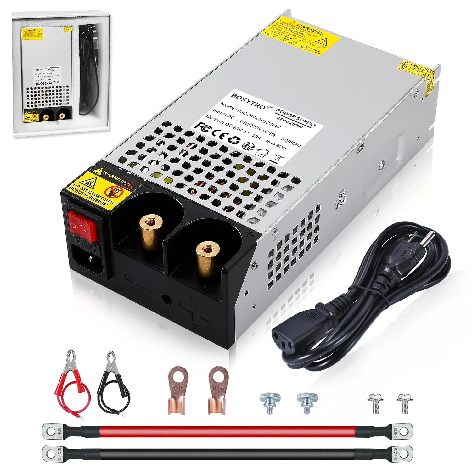 24V DC Power Supply 1200W AC to DC Converter SMPS 50A Switching Power Supply Ada