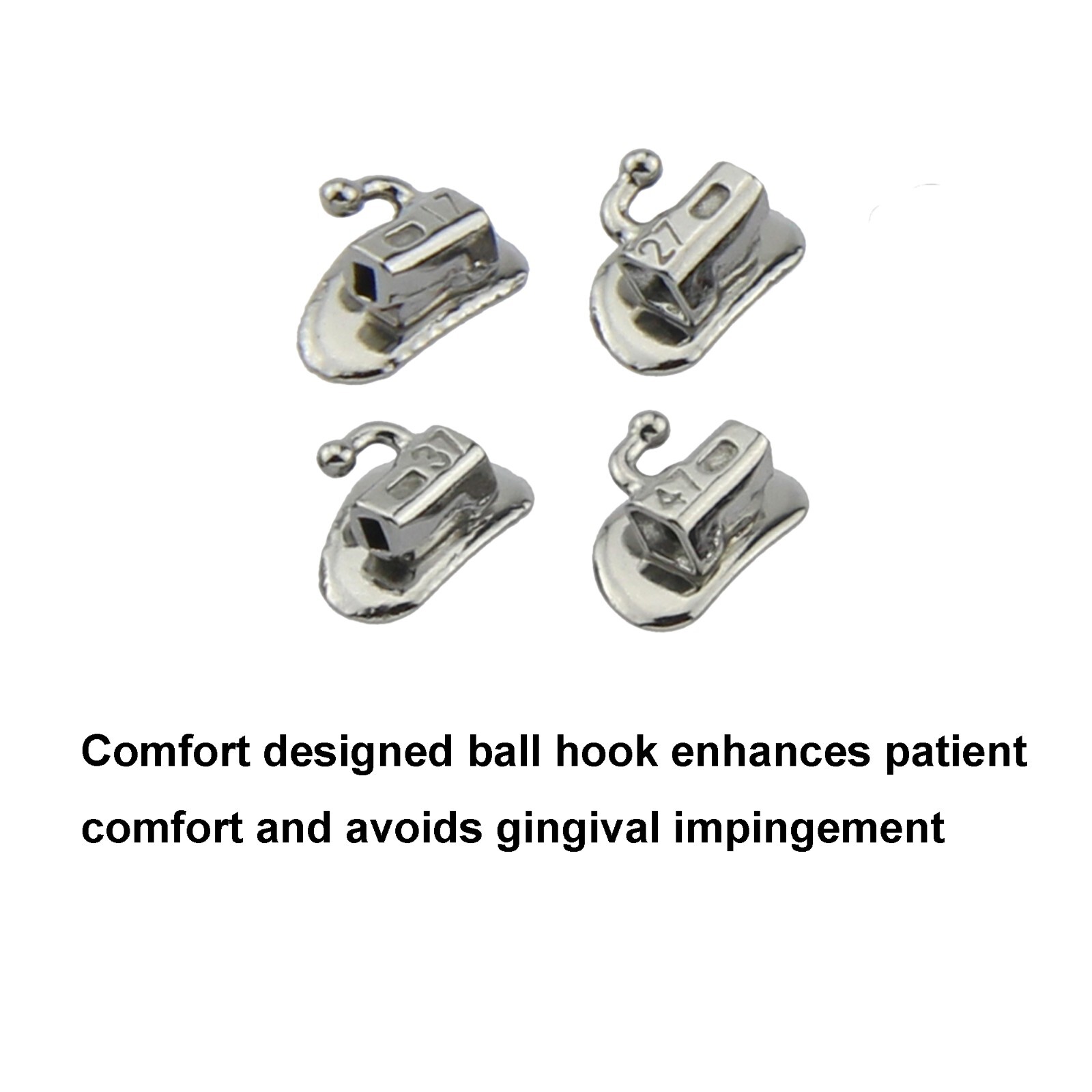 Tubos de Dental ortodoncia Orthodontic Buccal Tubes 1st 2nd Molar MBT Roth 022