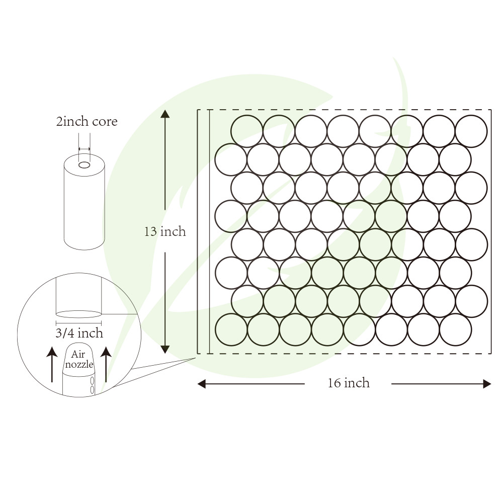 Heavy duty 16″ 1000ft Air Cushion Machine Film Bubble Packaging Padding 1 Roll