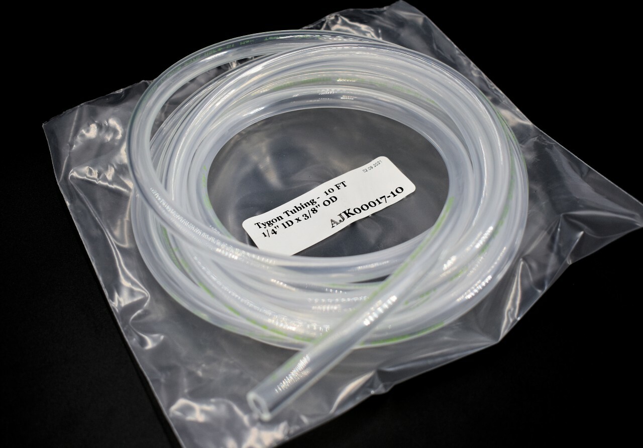 10′ Length of Tygon 2375 1/4″ ID x 3/8″ OD Chemical Transfer Tubing