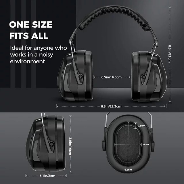 Mpow SNR 34dB Noise Reduction Headphones Noise Reduction Safety Fold Ear Muffs
