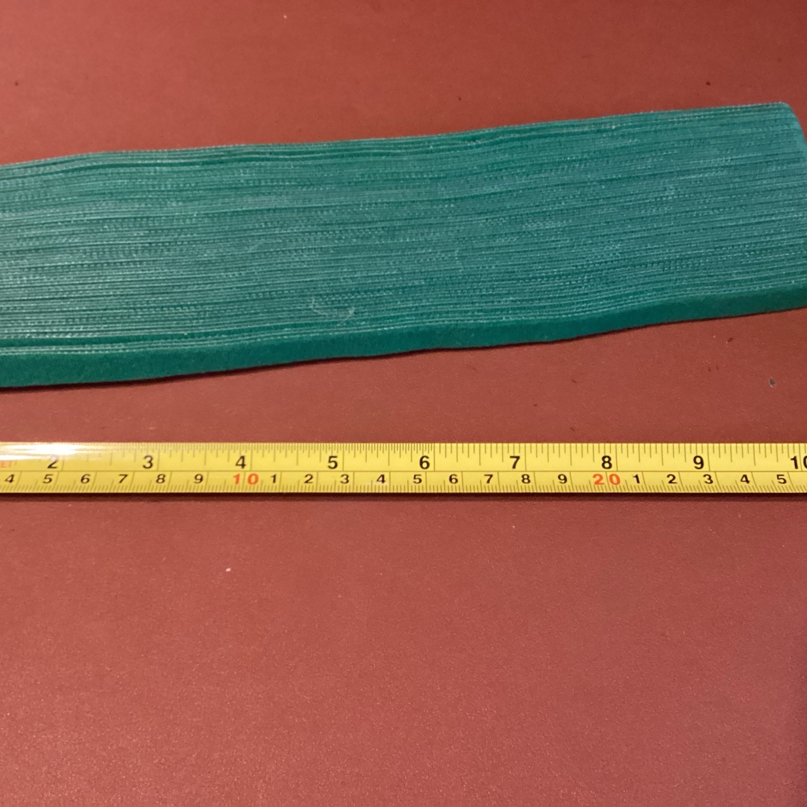 Lot Of 60 Green Hook & Loop Fastener Ties 11” X 1/2”