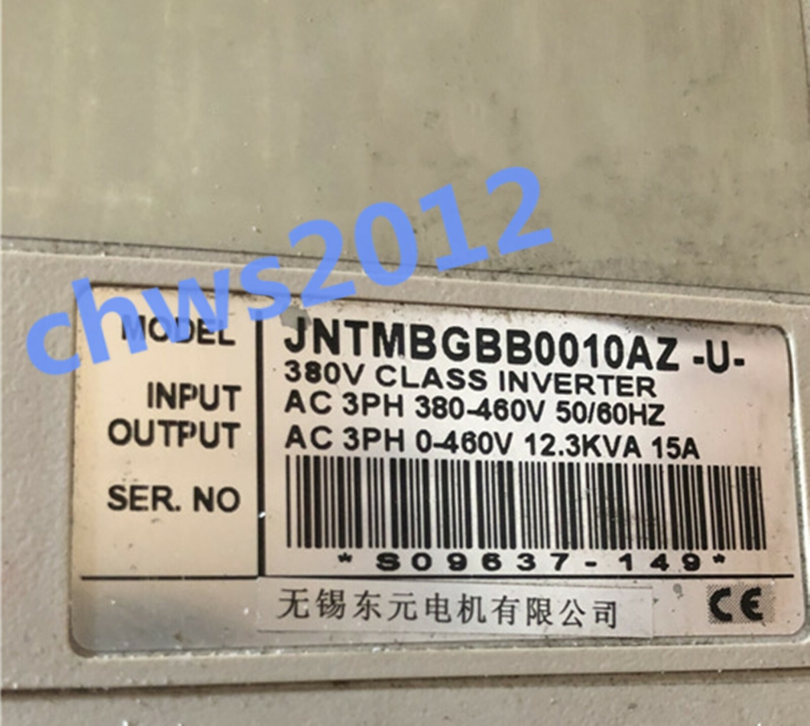 1 PCS TECO Inverter 7200MA JNTMBGBB0010AZ-U- 7.5KW 11KW 380V in good condition