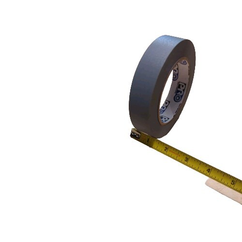 Protapes Gray Colored Crepe Paper Grey Masking Tape, 1″ x 180 Feet Long, 3″ Core