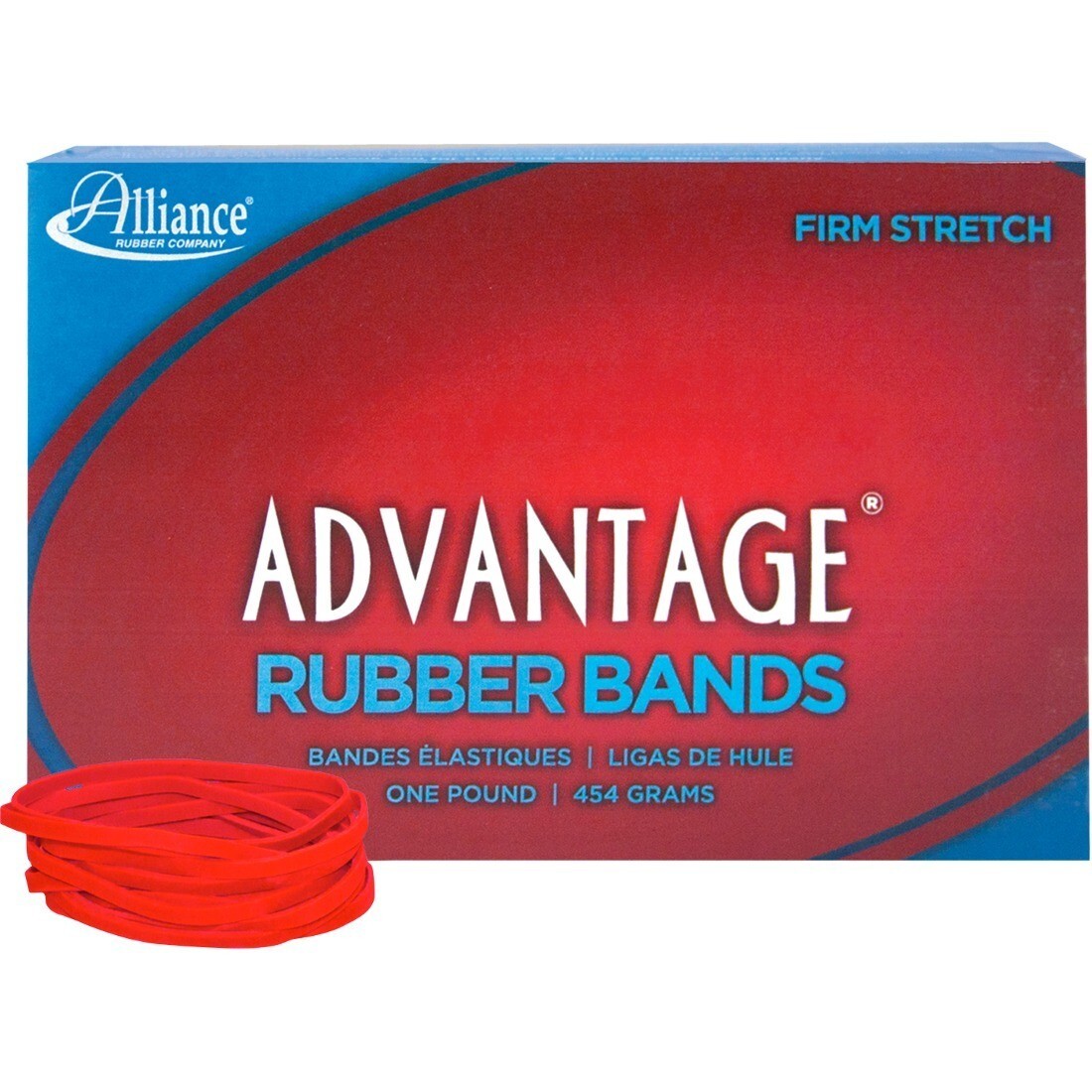 Alliance Rubber Red Advantage Bands 3″ x 1/8″ #32 1 LB Bag Floral & Produce