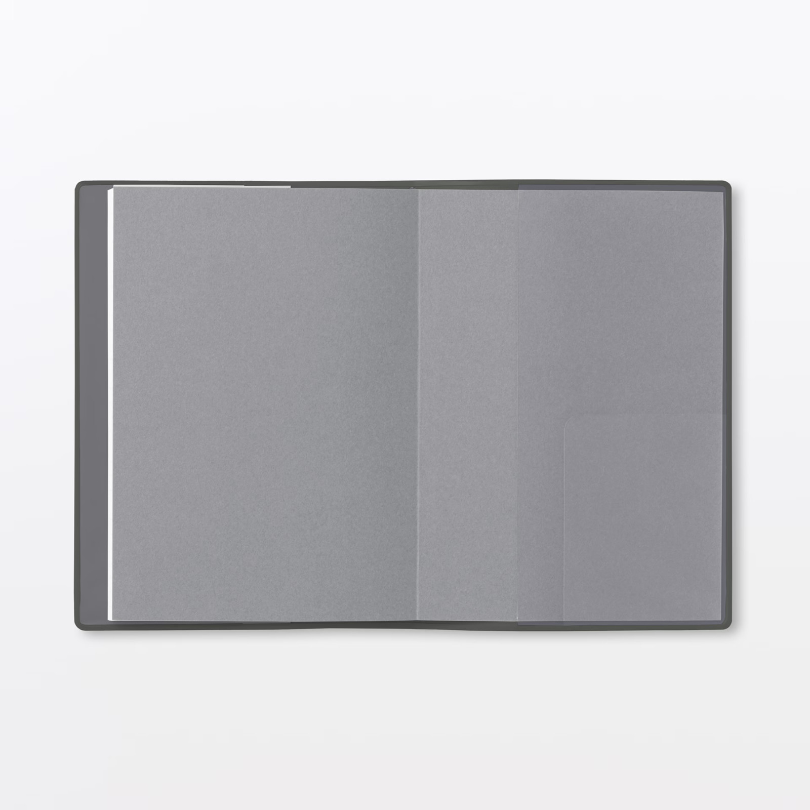 Muji 2026 August Start Monthly Weekly Planner Dark-Grey A6/B6/A5/B5