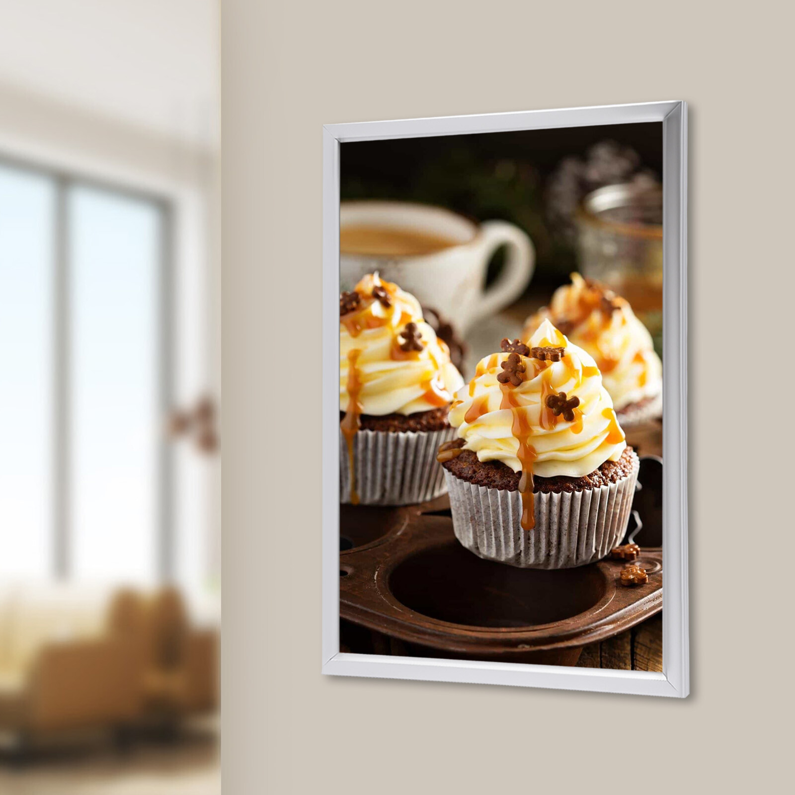 18×24″ LED Backlit Movie Poster Art Picture Frame Light Box Advertising Display