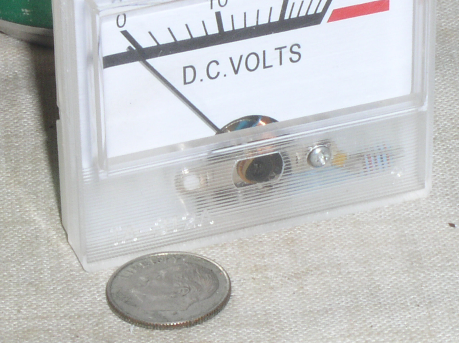 NEW SMALL 0-30V DC 30 V VOLT ANALOG VOLTAGE PANEL METER DC VOLTMETER USA SHIP