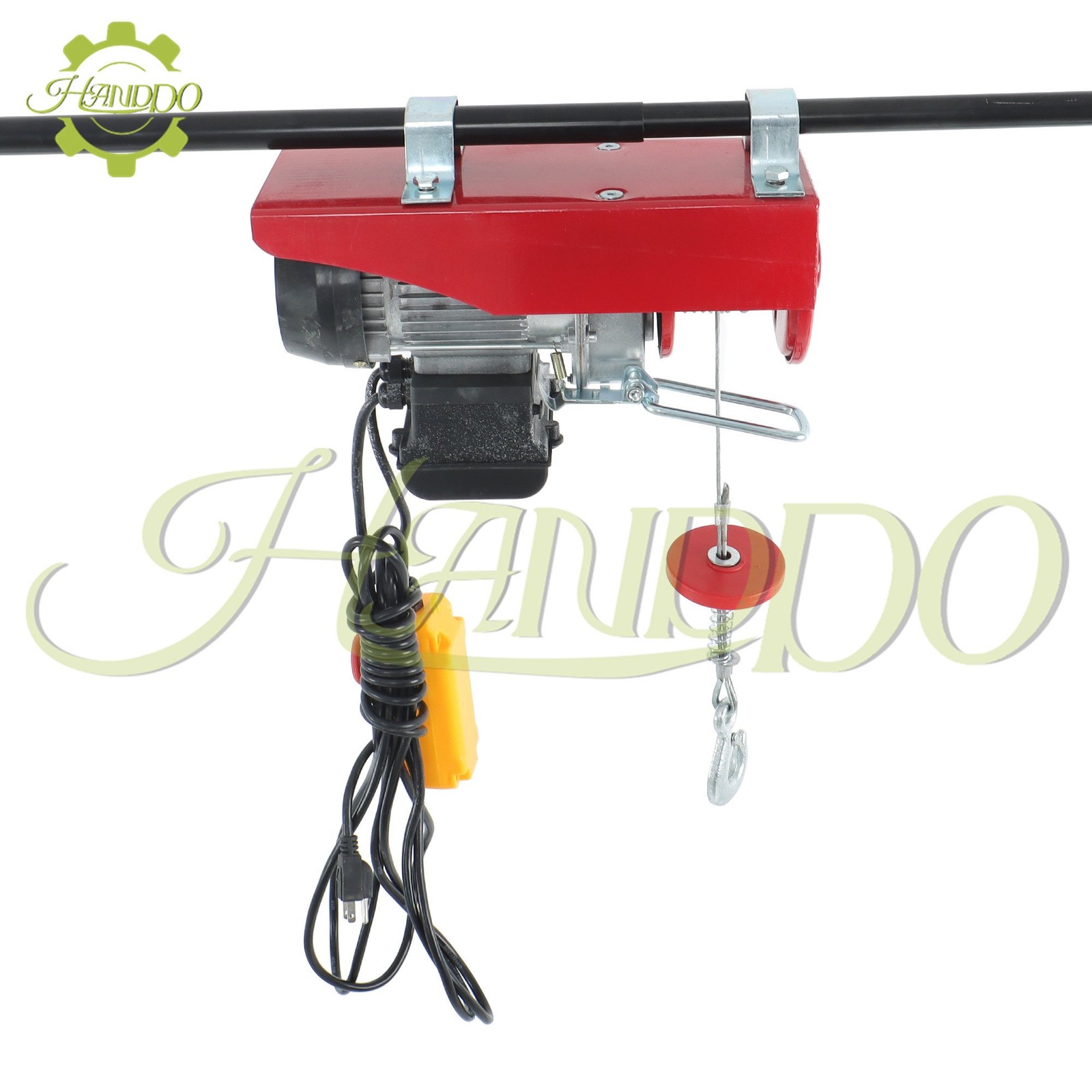440lbs/ 200kg Electric Hoist with 14 FT Wired Remote Control 110V 510W Motor