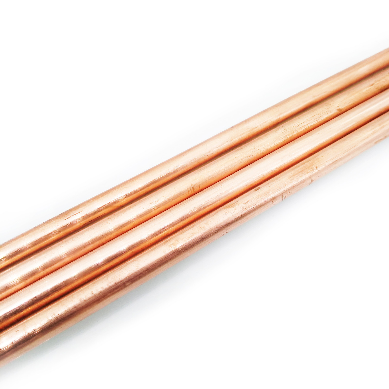 NJ STOCK 4pcs 6mm ±10% Dia. 9.85″ 99.9% Pure Copper T2 Cu Metal Rods Cylinder