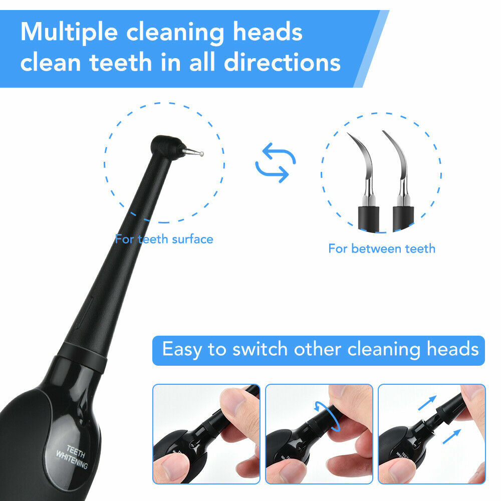 Ultrasonic Electric Tooth Cleaner Dental Scaler Stain Remover Teeth Cleaning Kit