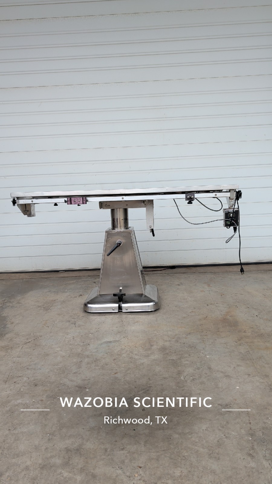 SHOR-LINE V-TOP HEATED ADJUSTABLE SURGERY TABLE