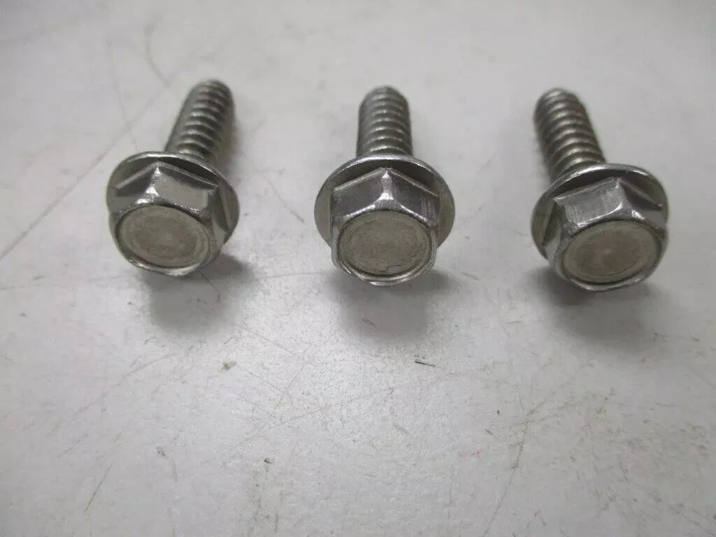 # 14 x 1″ Hex Washer Head Sheet Metal Screws Self Tapping Stainless Steel (50)