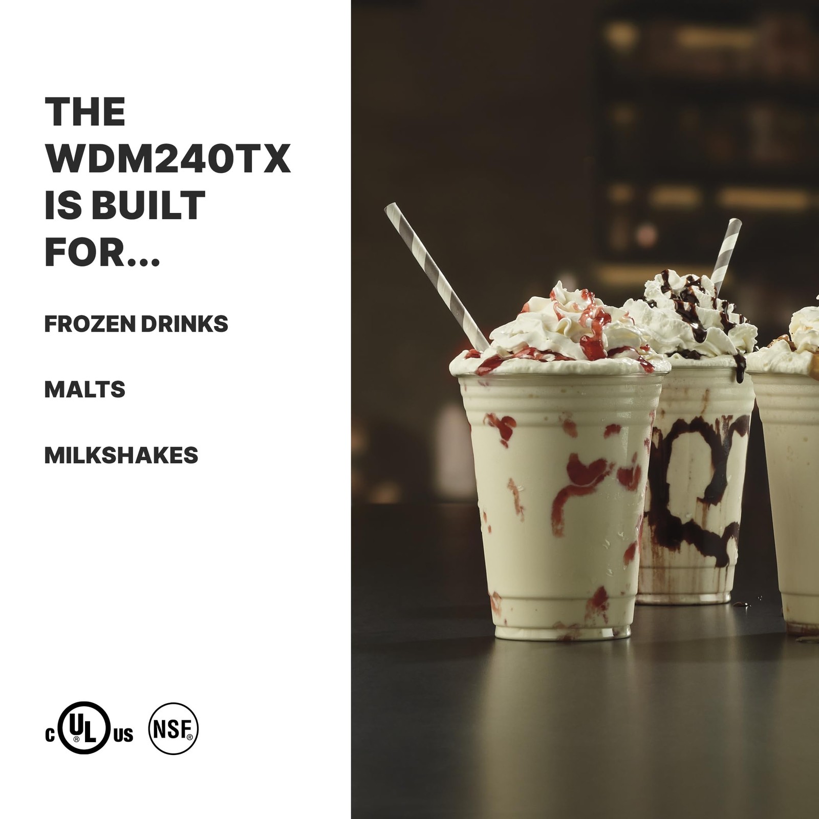 Waring Commercial Heavy-Duty Double Spindle Drink Mixer, 2 Independent, WDM240TX