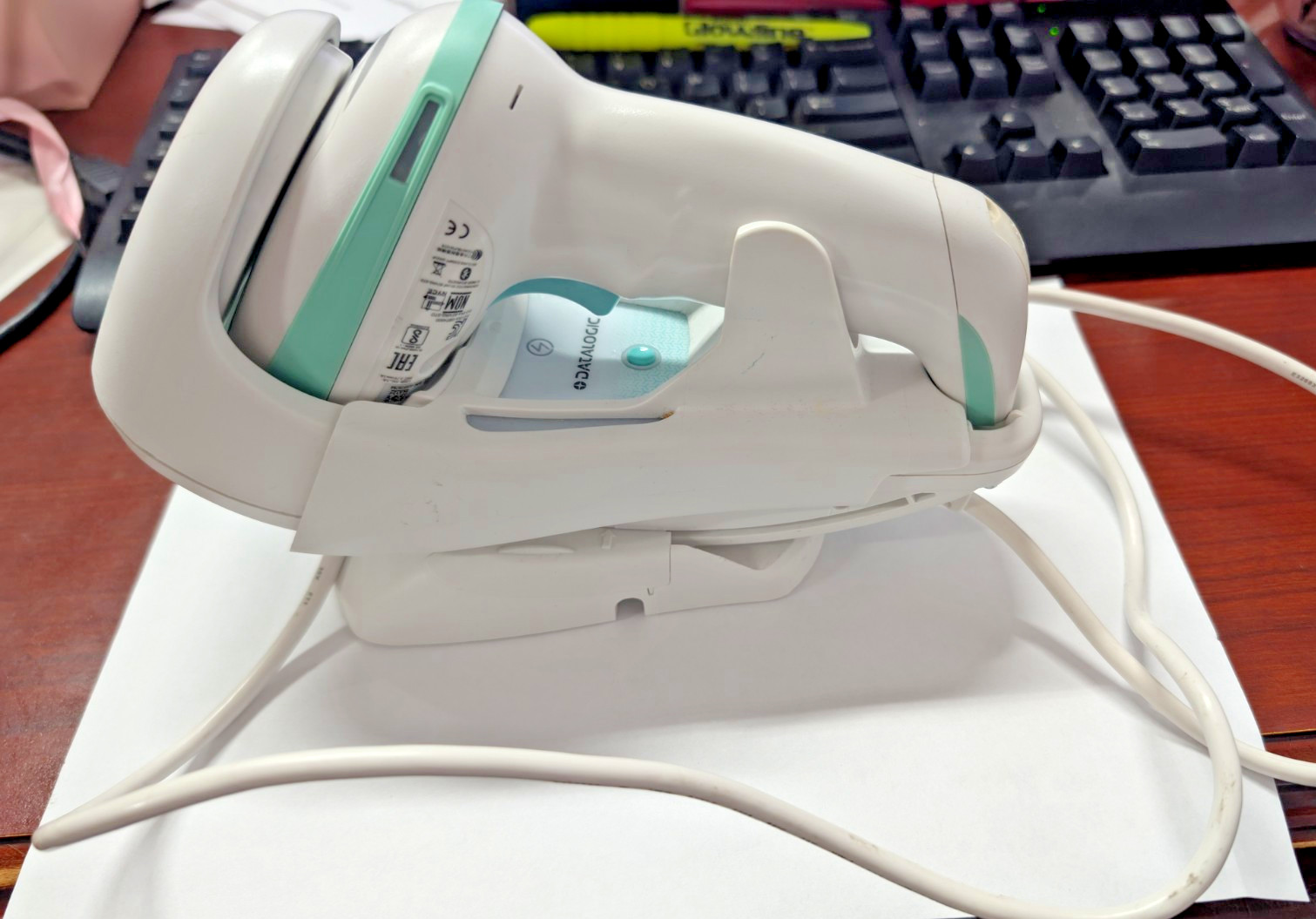 Datalogic Gryphon GBT4500-HC 2D Healthcare Scanner-Dock & Cable