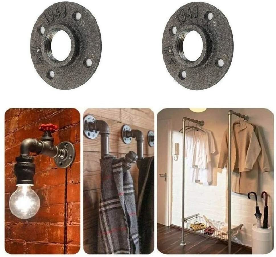 12Pk 1 Inch Floor Flange Pipe Malleable Cast Iron For Threaded Wall BSP Hole