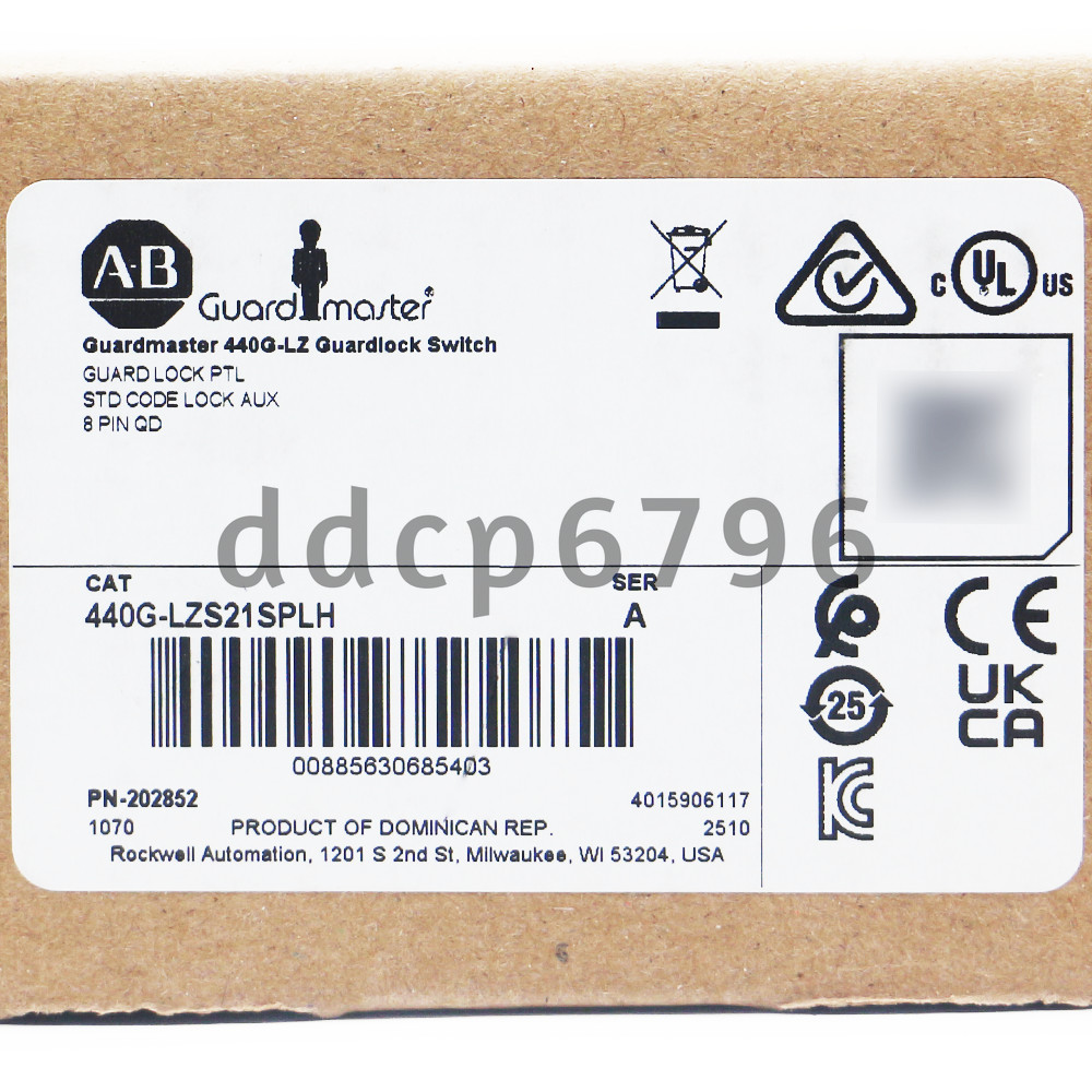 New AB 440G-LZS21SPLH — Guardmaster 440G-LZ Guardlock Switch Allen-Bradley