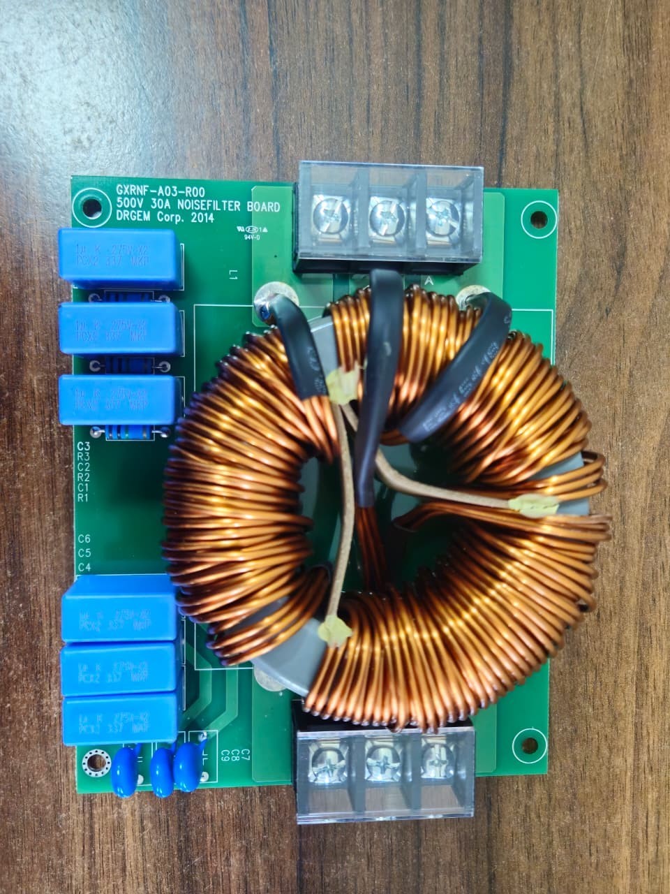 DRGEM CXRMF-A03-800 500V 30A Noise Filter Board Toroidal Choke XRay Machine Part