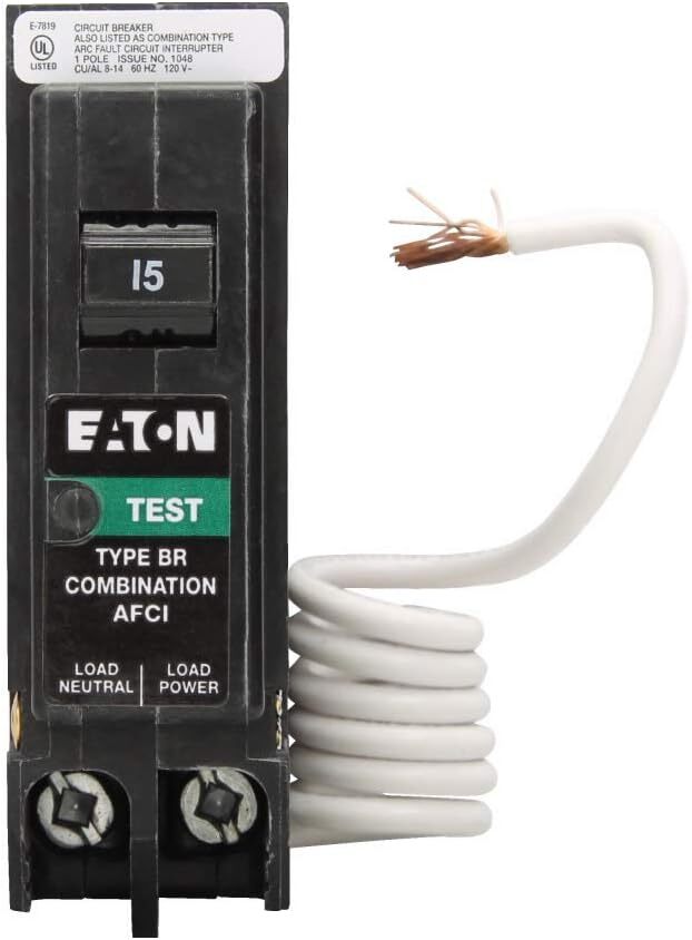 Eaton Cutler Hammer BRN115AF 15 Amp 1 Pole Combination AFCI Circuit Breaker NEW
