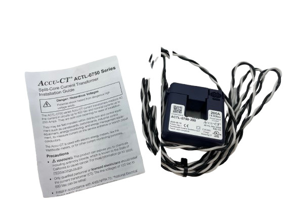 LOT OF 5 Accu-CT ACTL-0750-200 Split-Core Current Transformer FREE SHIPPING a