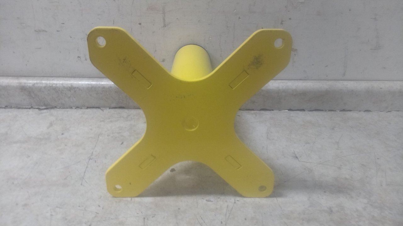 Oz Lifting Products OZPED2 3.05 In Mast Diameter 1000 Lb Cap Steel Mounting Base