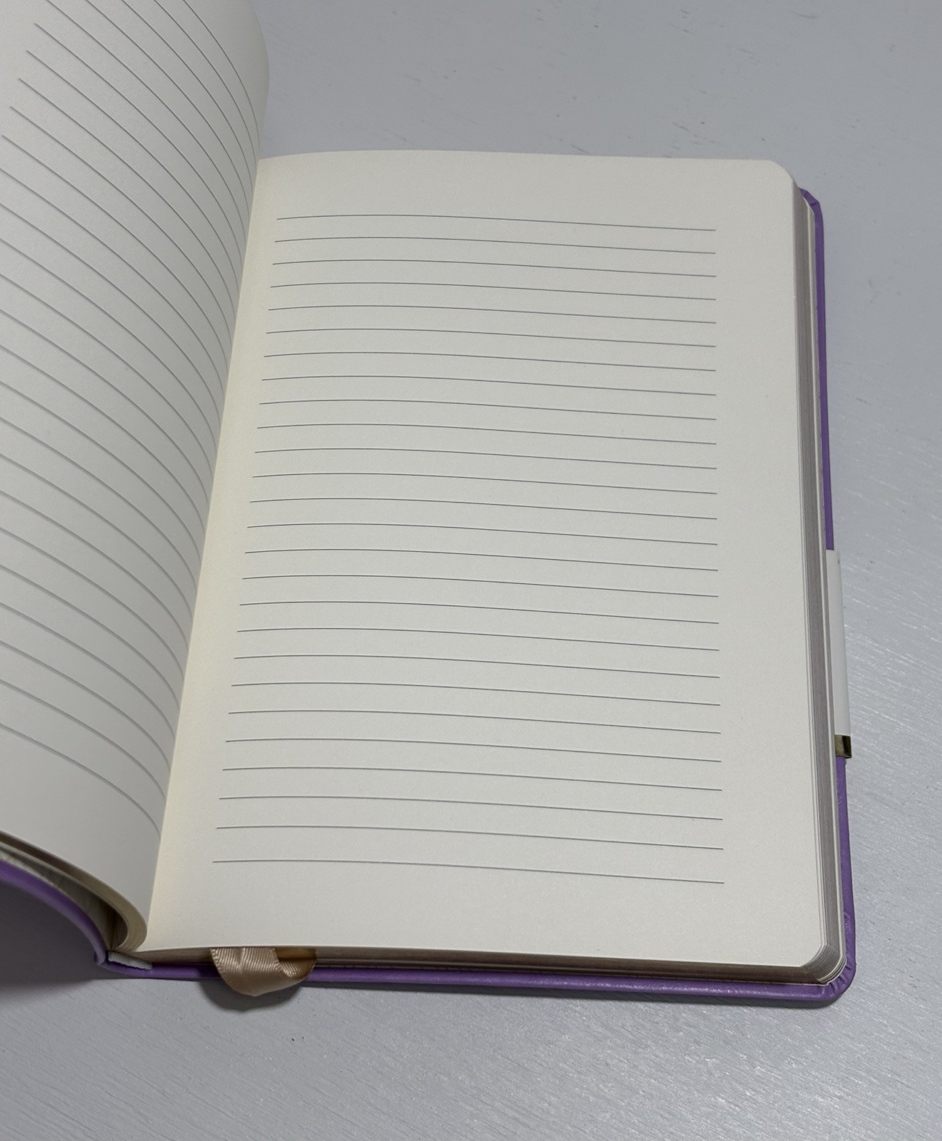 PAPYRUS Purple Ruled Gilded Notebook Journal 240 Ivory Lined Pages with Bookmark