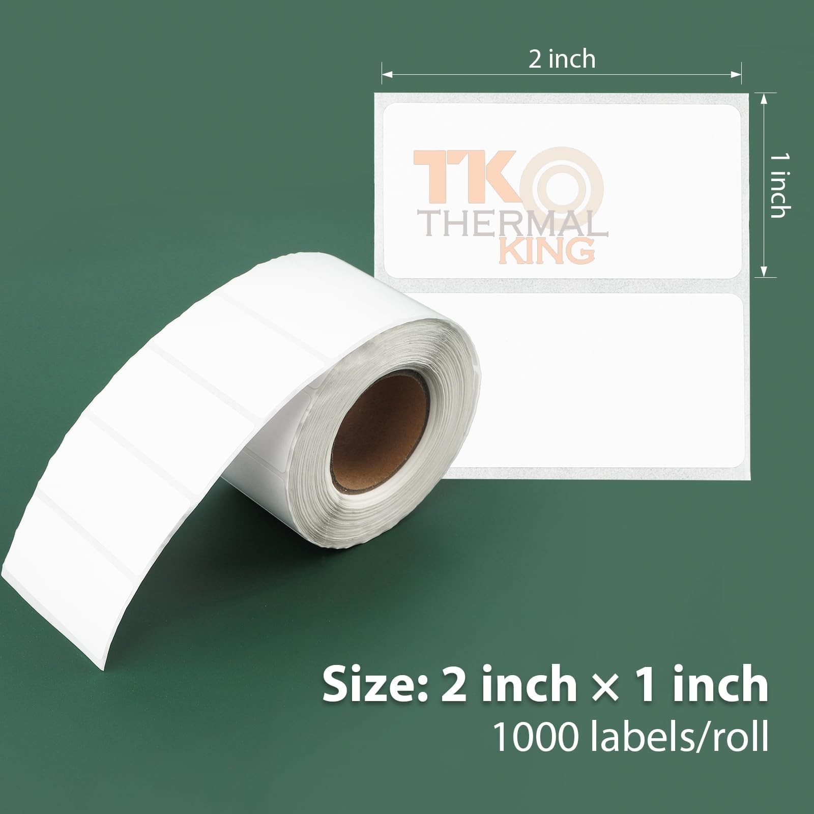 Direct Thermal Labels White Perforated Strong Adhesive Water Resistant Stickers