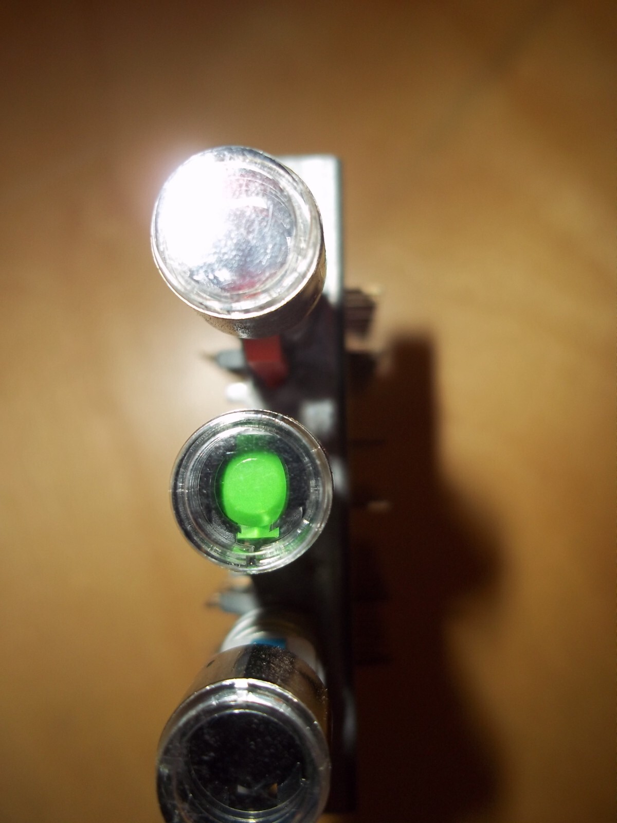 Interlock Push Button Switch 10PDT with COLORED BUTTON INDICATOR