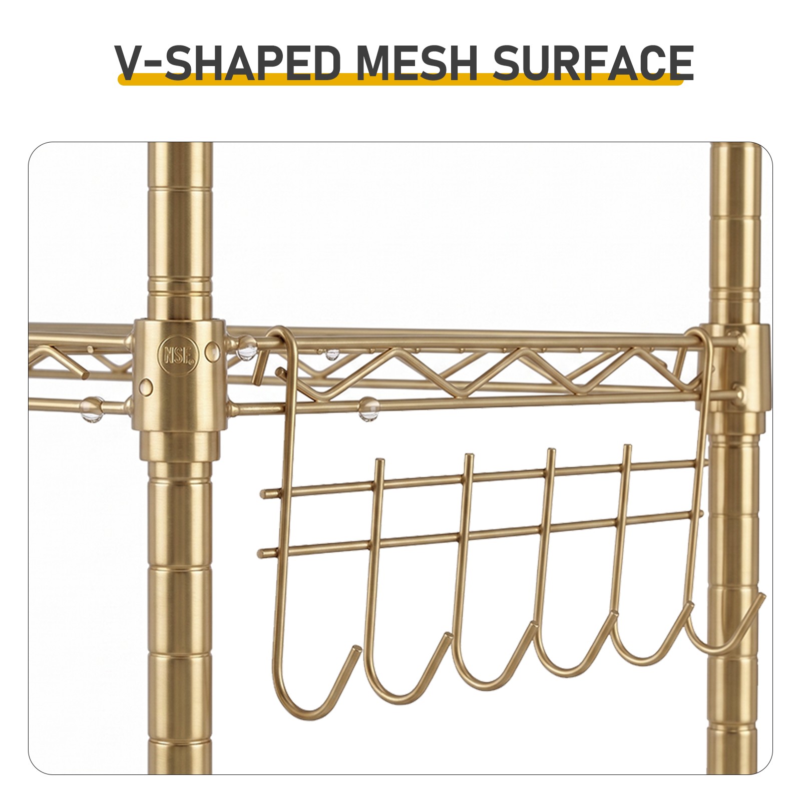 54x29x150cm 5-Layer Iron Adjustable Deformable Display Retail Rack High Gloss