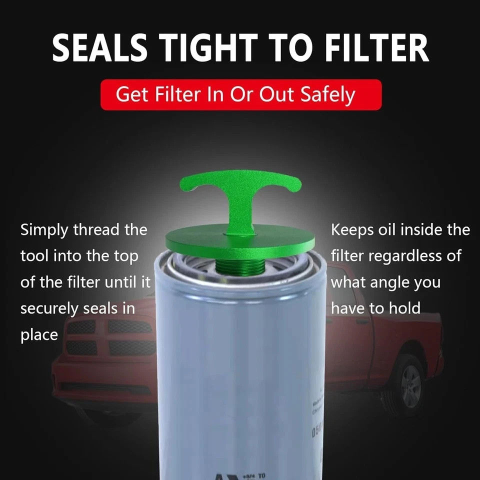 «Aluminum Oil Filter Plug Tool for Ram 2500–5500 5.7L–6.7L Cummins Diesel «