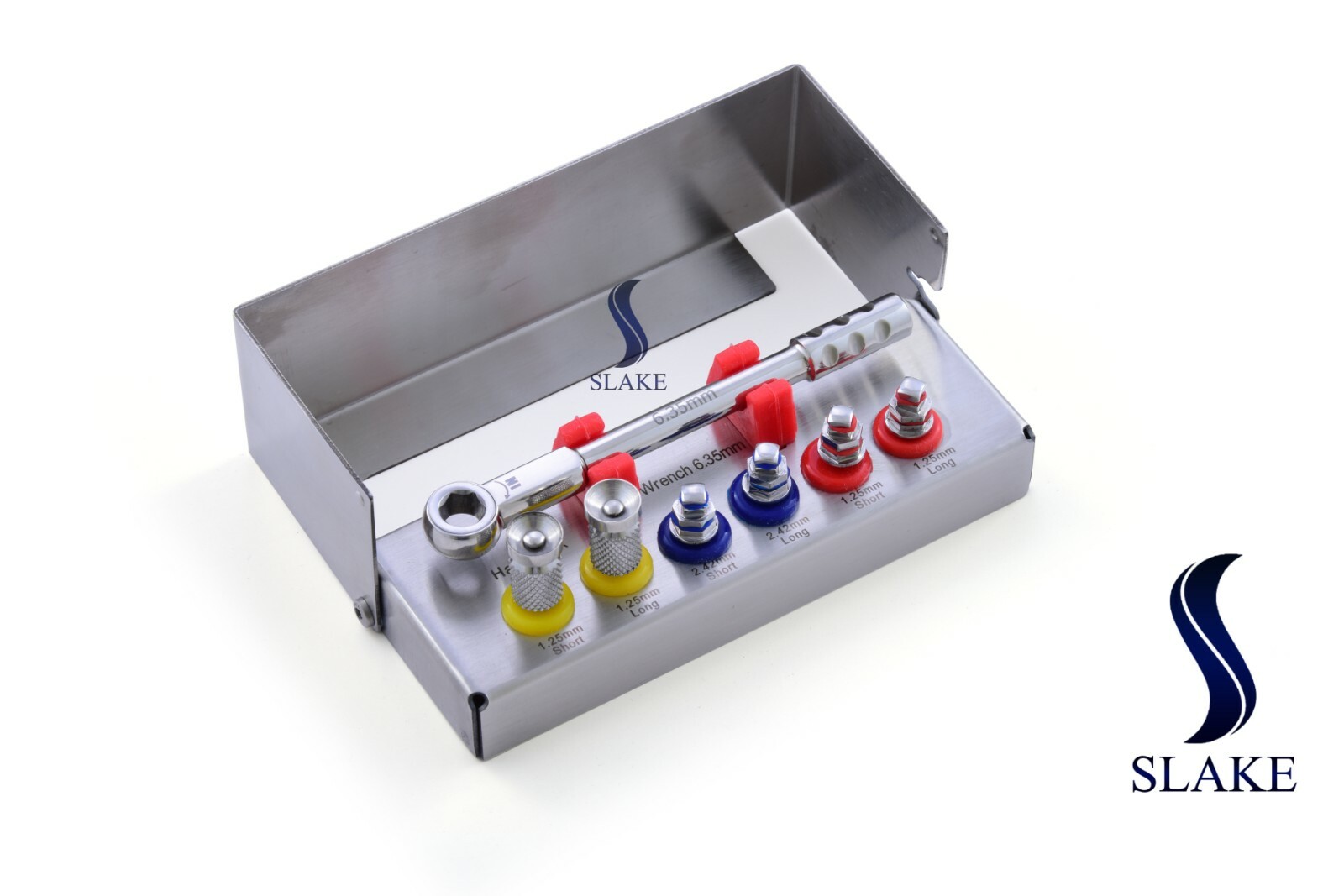 Dental Implant Rachet Wrench 6.35mm Hex Driver Hand Driver Set With Bur Holder