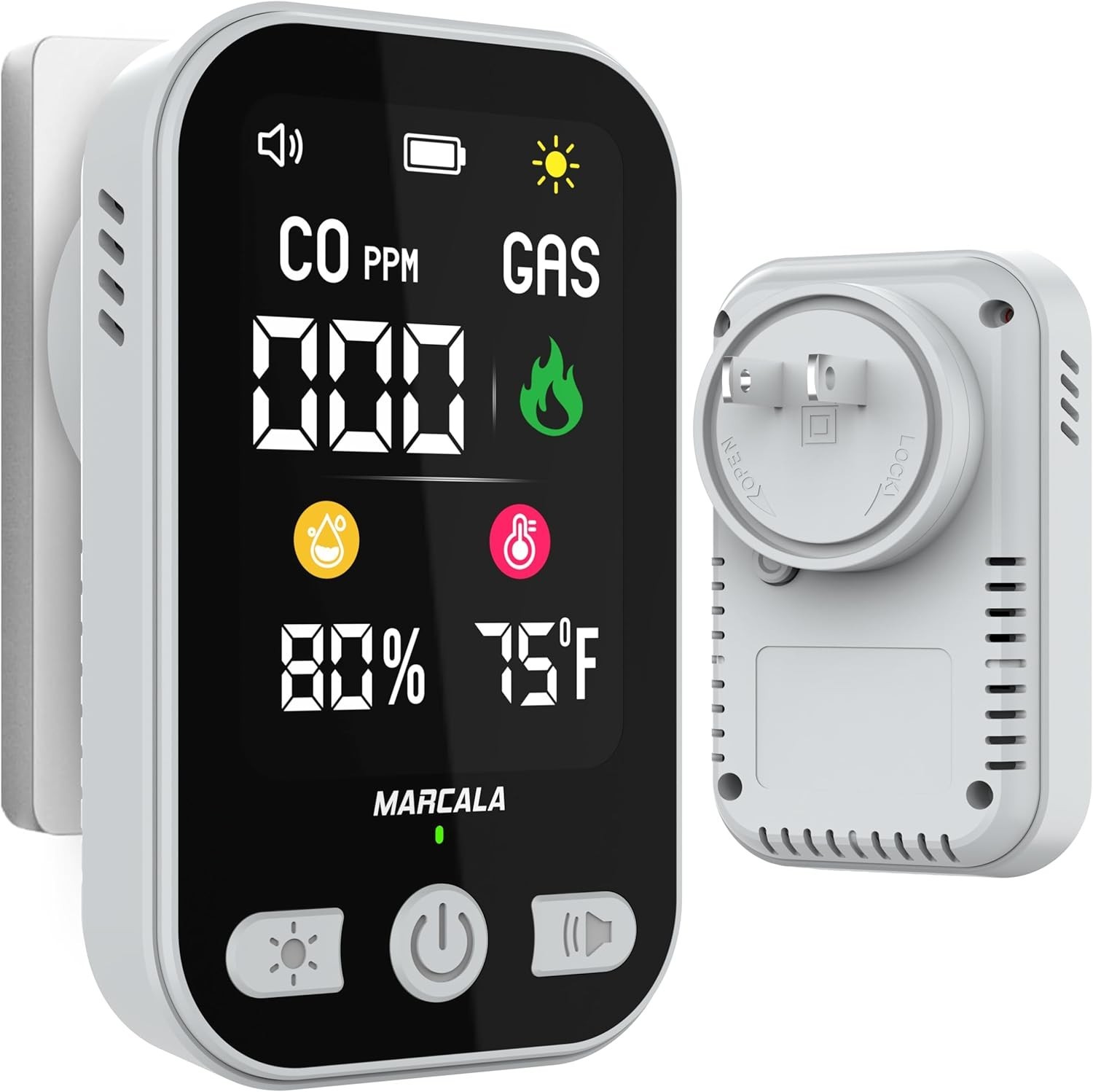 NEW Marcala CO & Gas Detector 1 Pack