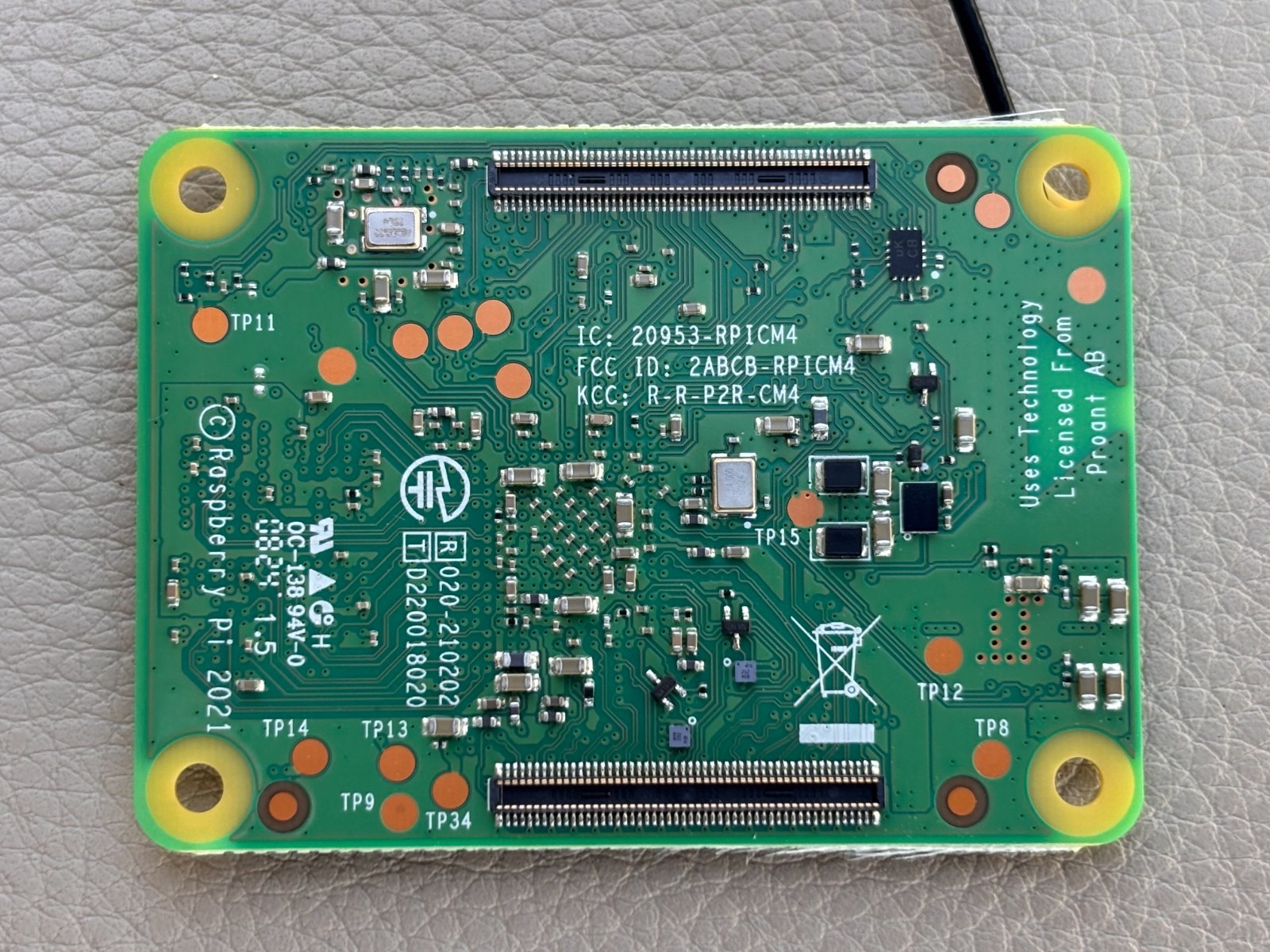 Genuine Raspberry Pi CM4108032 Compute Module 4 8GB RAM 32GB eMMC WiFi + Antenna