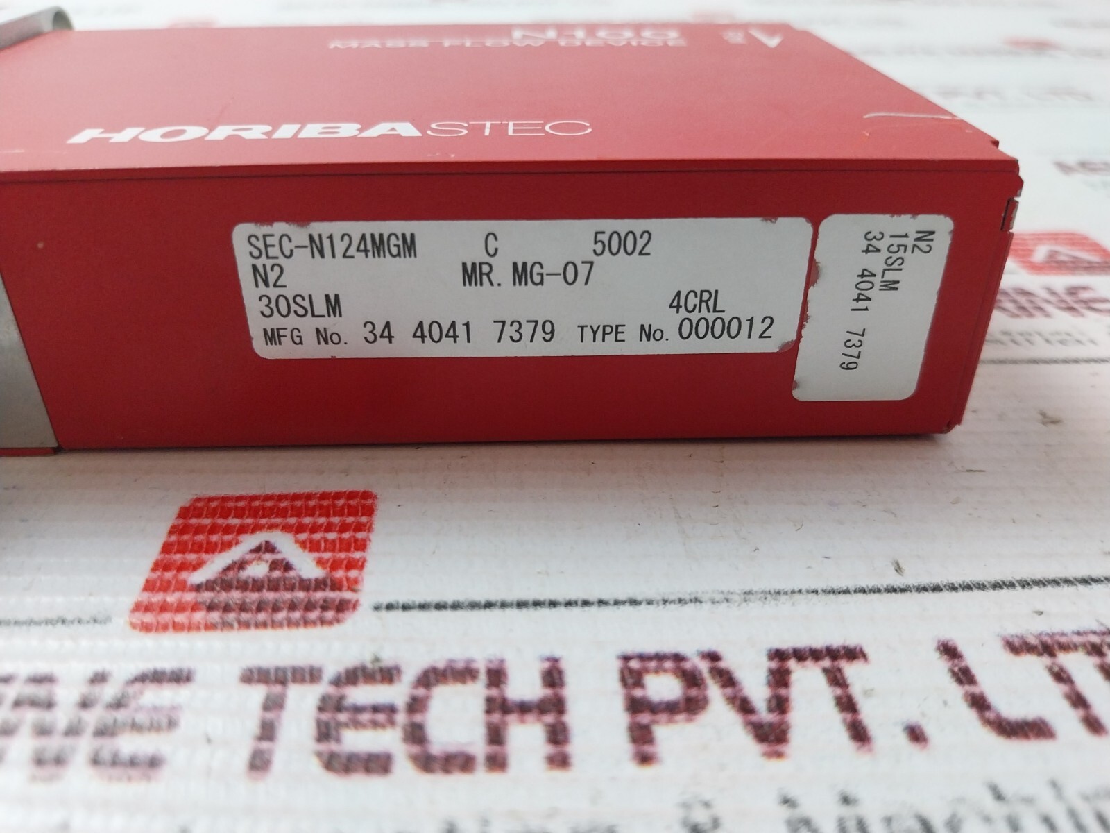 HORIBA STEC SEC-N124MGM Mass Flow Device Valve 4041 7379 15SLM