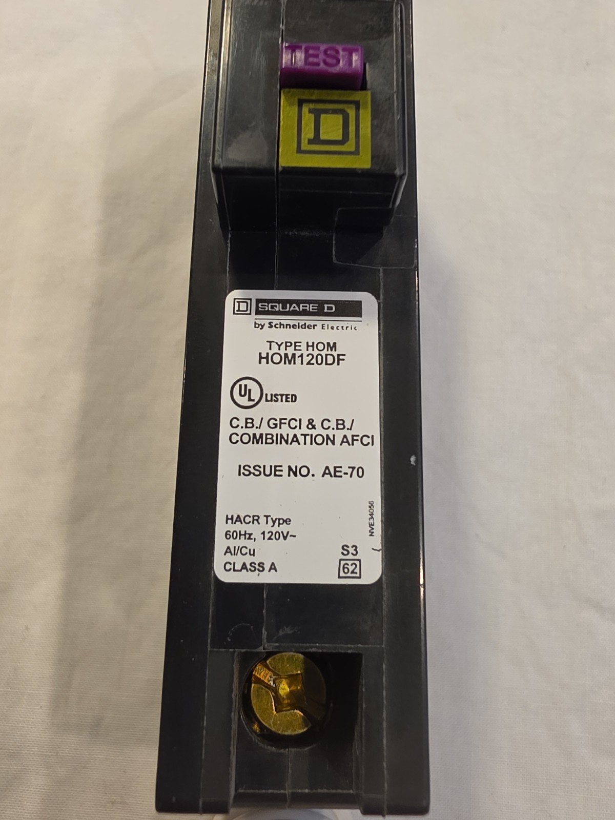 Square D HOM120DF Nob