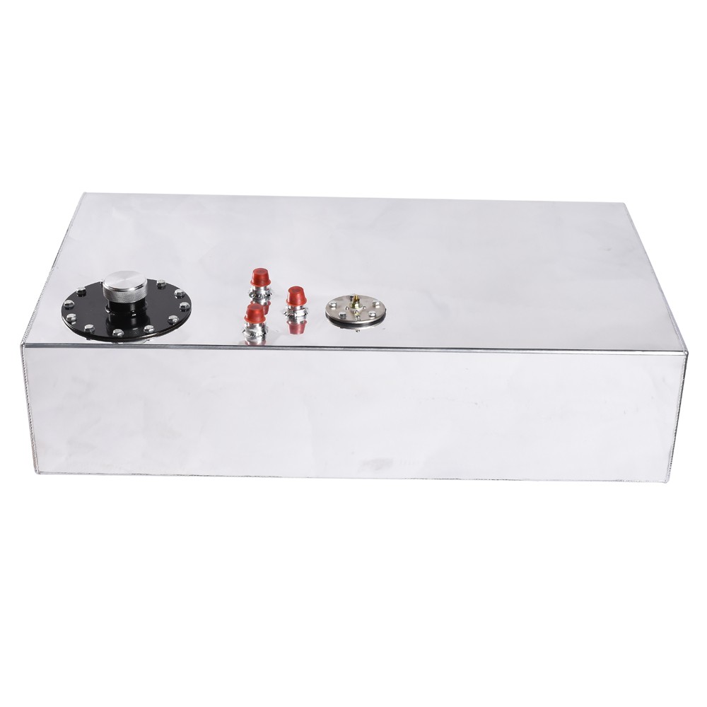 17 Gallon 70L Universal Aluminum Fuel Tank Oil Level Sensor Silver