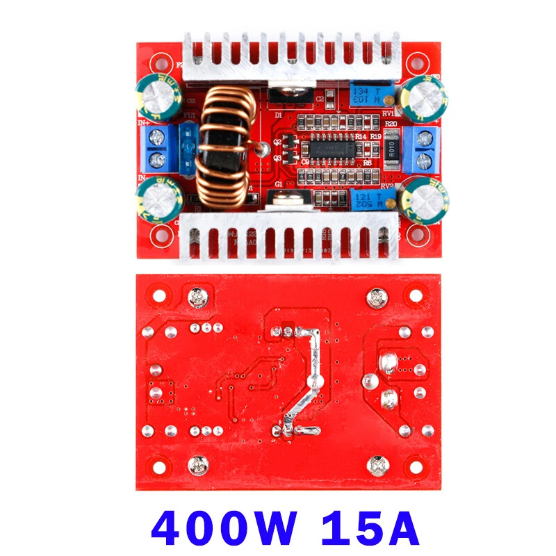 400W 15A DC-DC Step Up Boost Converter Voltage Regulator 8.5-50V to 10-60V