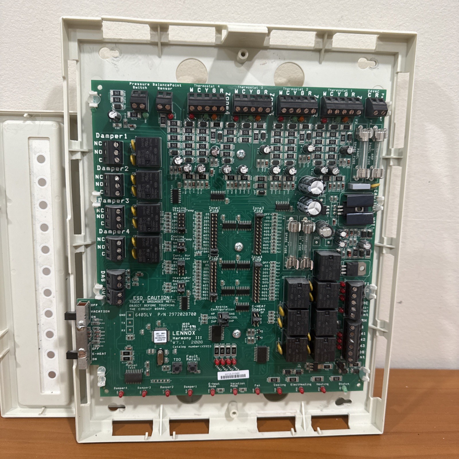 Lennox X9953 Harmony III Zone Control Panel Harmony 3