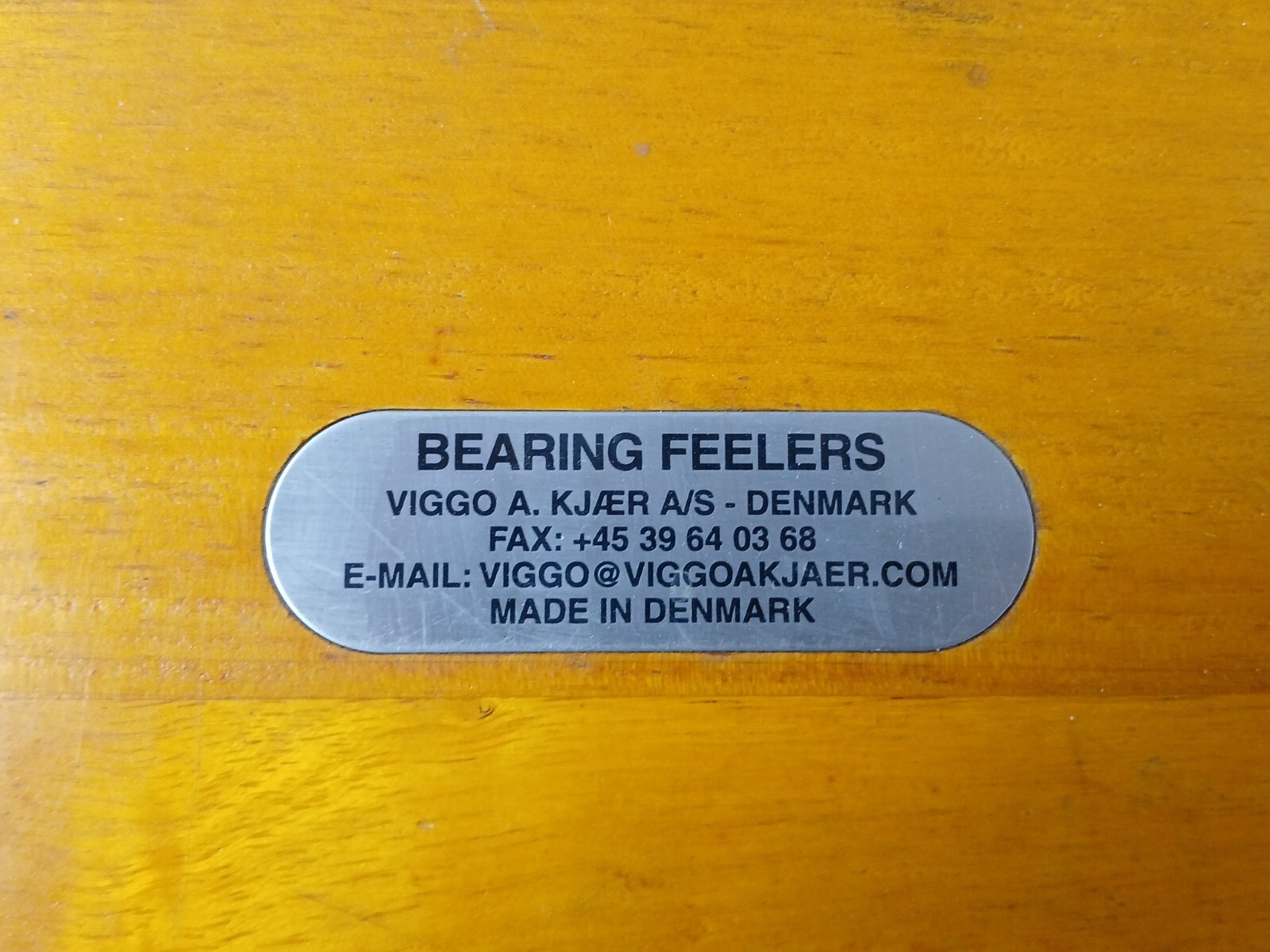 VIGGO A.KJAER 49991 Bearing Feeler Set 0.20mm 0.25mm