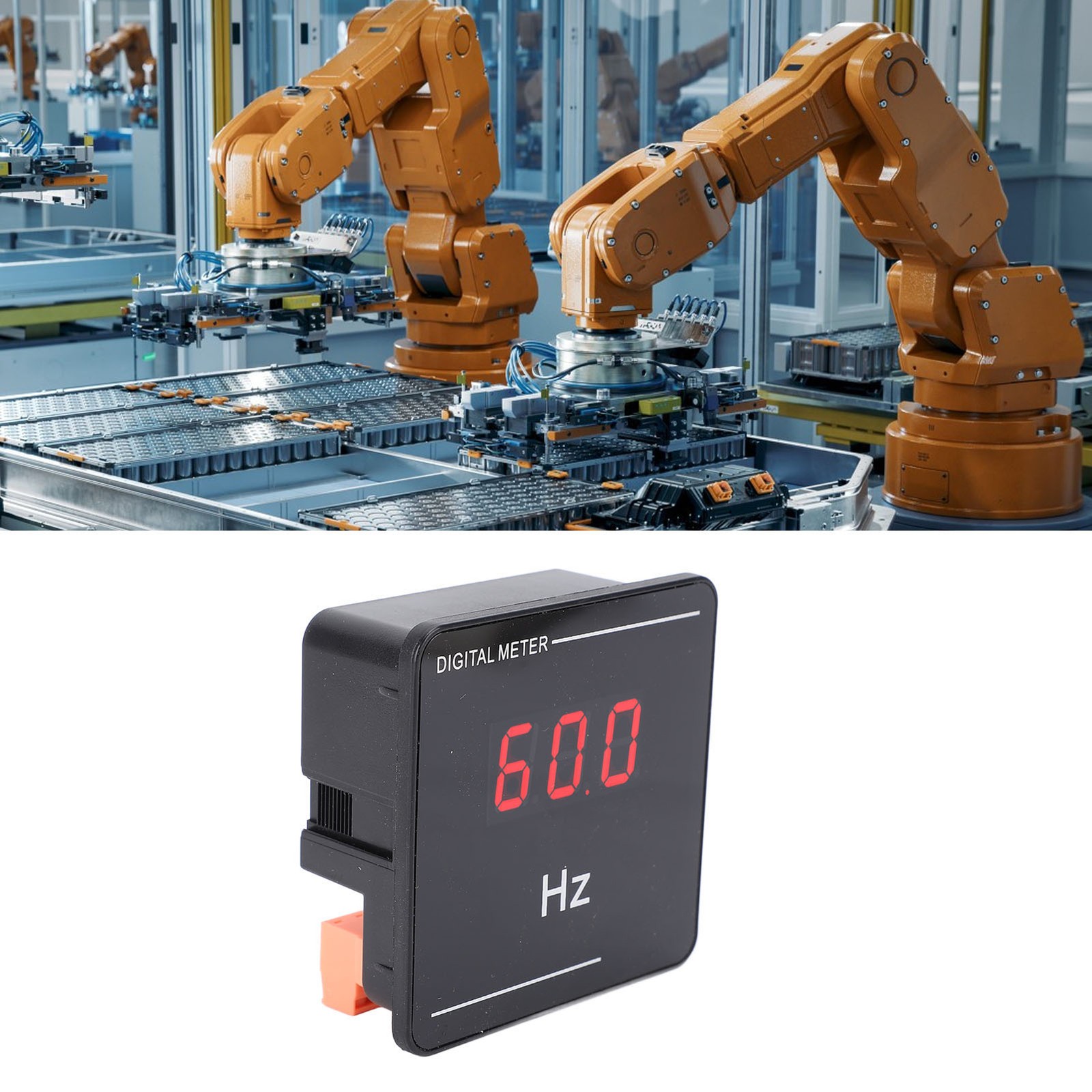 10-99.9Hz Digital Frequency Meter 0.56in LED Display Hz Counter Tester Cymometer