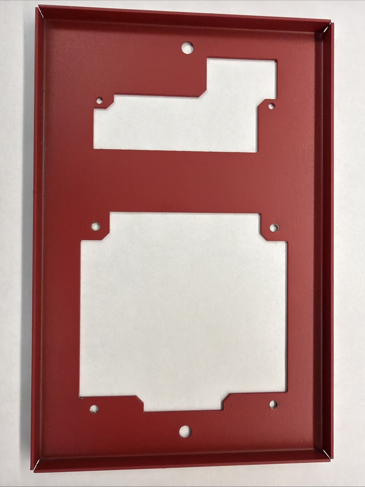 Red Simplex Rare Fire Alarm Back Trim Plate Horn Strobe Wall Mount Cover