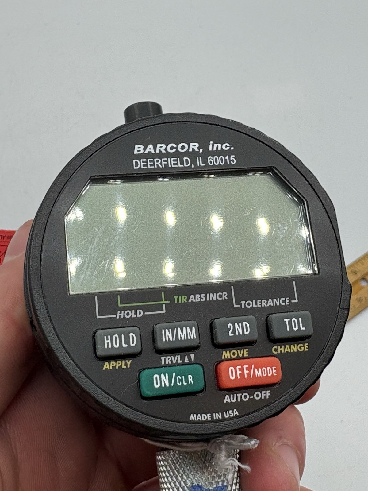 Barcor 3127-SPC Electronic Digital Chamfer Gauge 90 -127 Degrees 2”-3” Used +