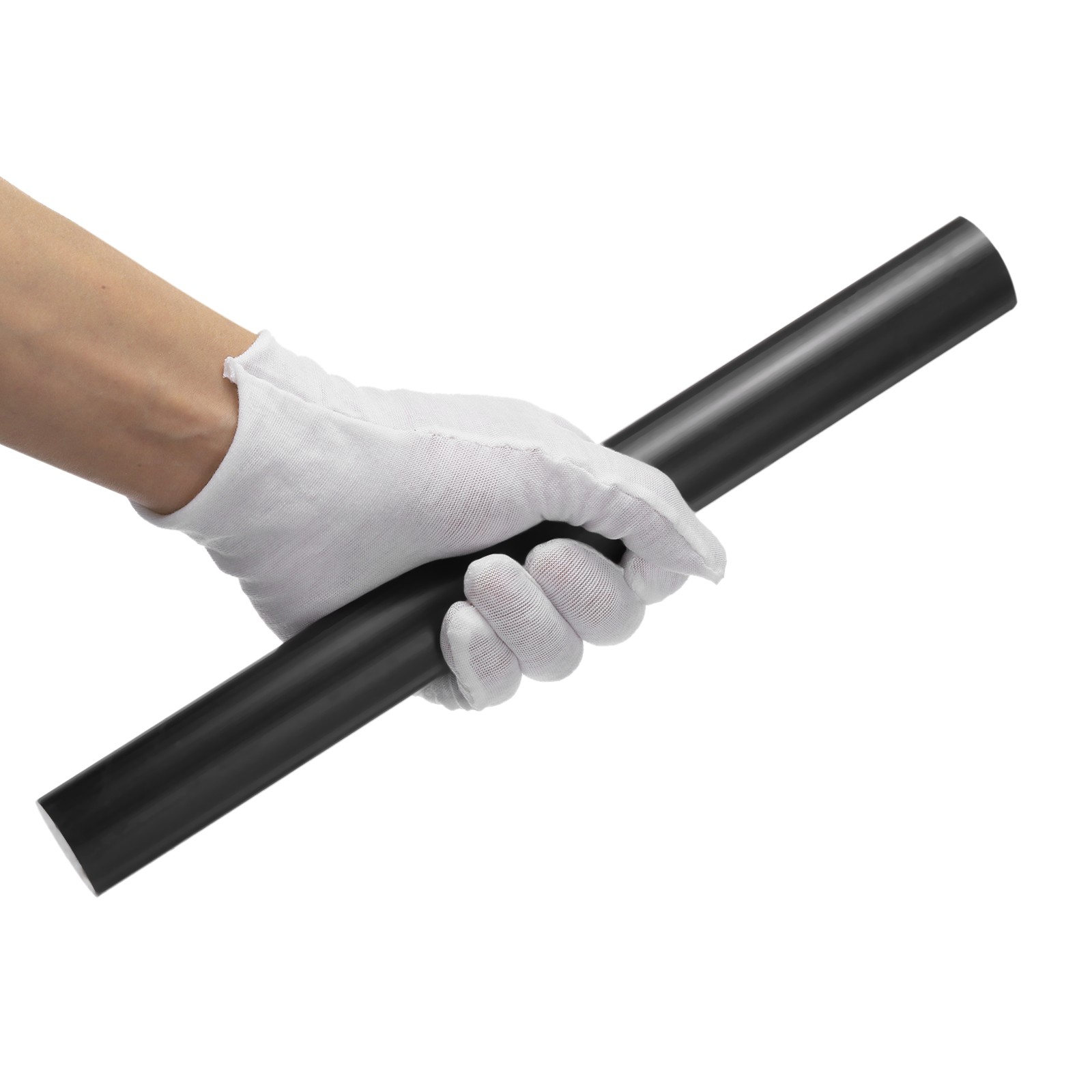Black Round ABS Plastic Rods 1.2″x12″ Insulation Opaque Plastic Rods 1 Pack